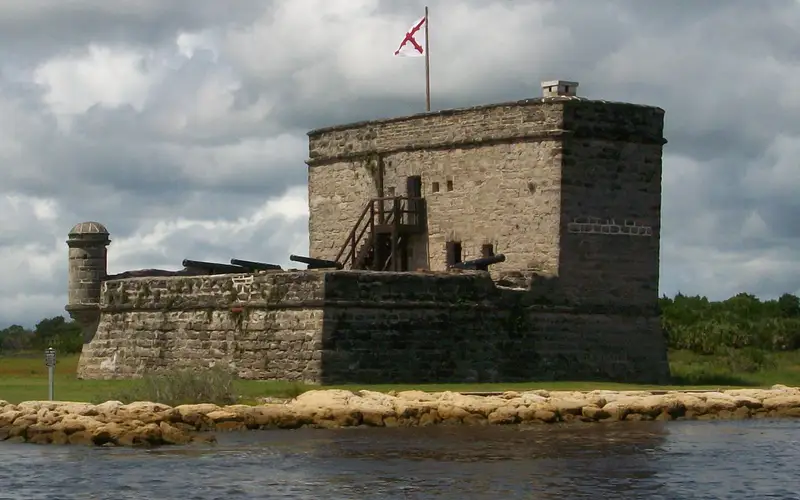 Fort Matanzas, a fortified watch tower made form coquina.