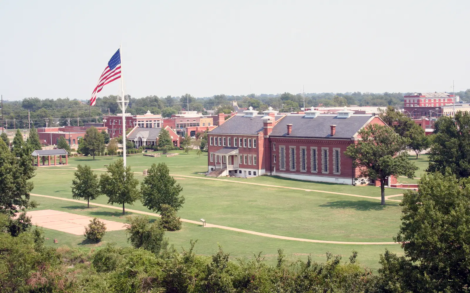 Aerial view of visitor center