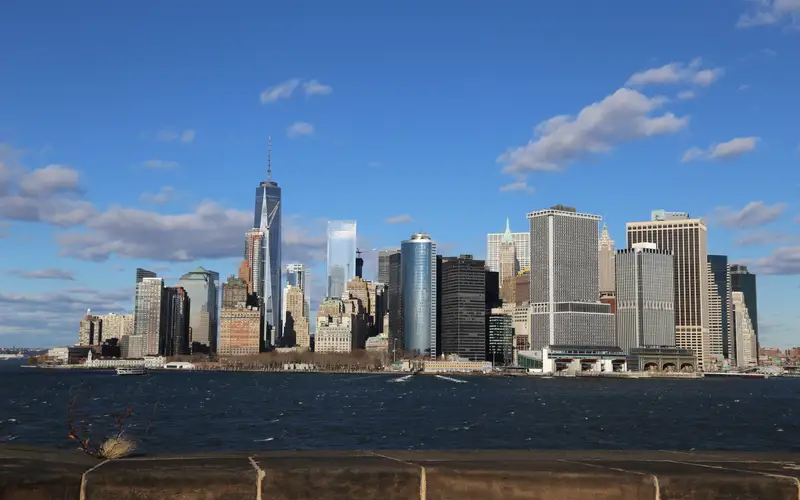 Manhattan skyline as seen from Governors Island National Monument