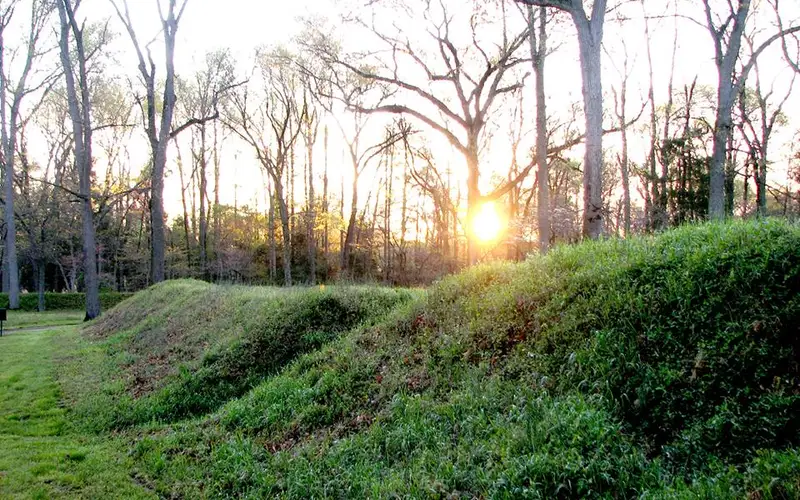 Earthworks at Fort Harrison