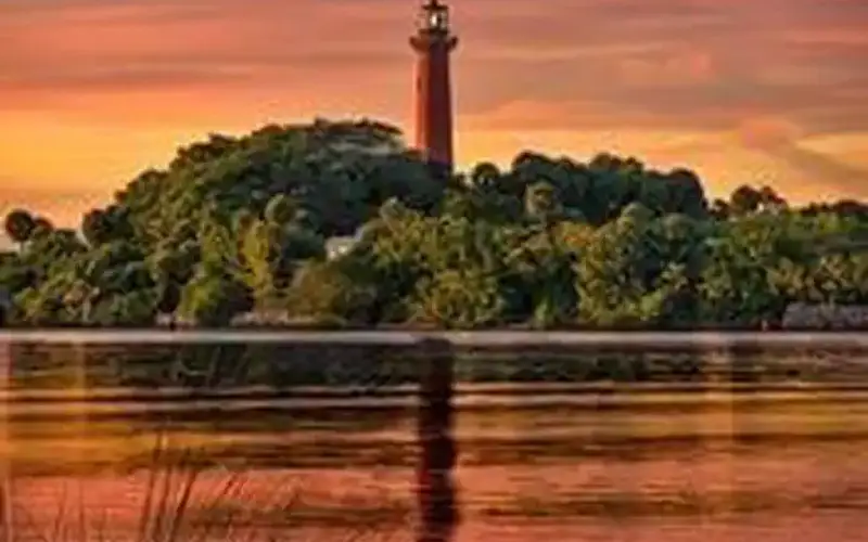 Sunset at the Jupiter Inlet Lighthouse Outstanding Natural Area
