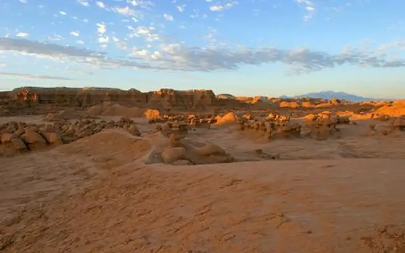 Golden Hour Light at Goblin Valley