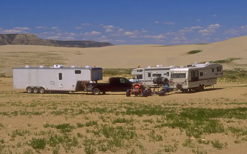 RVs in the Greater Sand Dunes SRMA