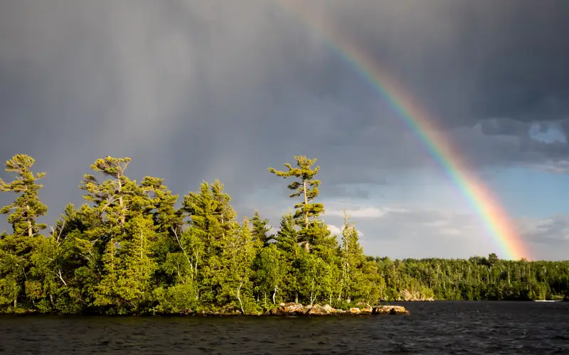 Rainbow over Lake Vermilion