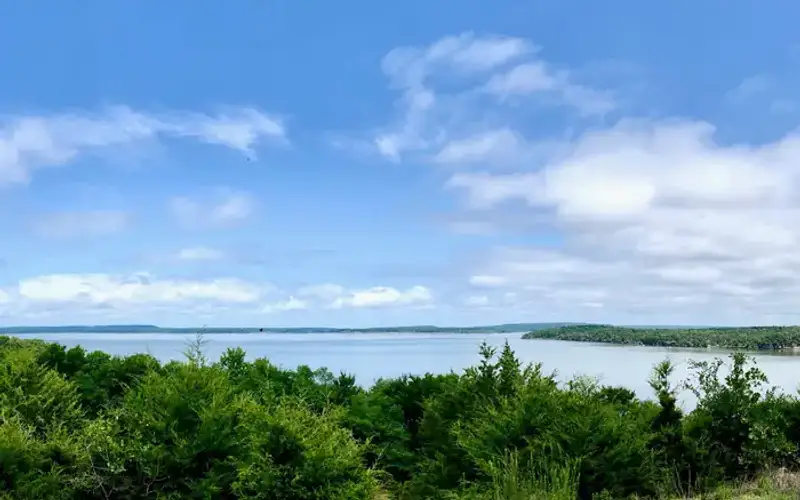 overlooking lake