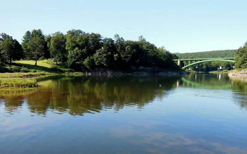 a view of the Delaware River