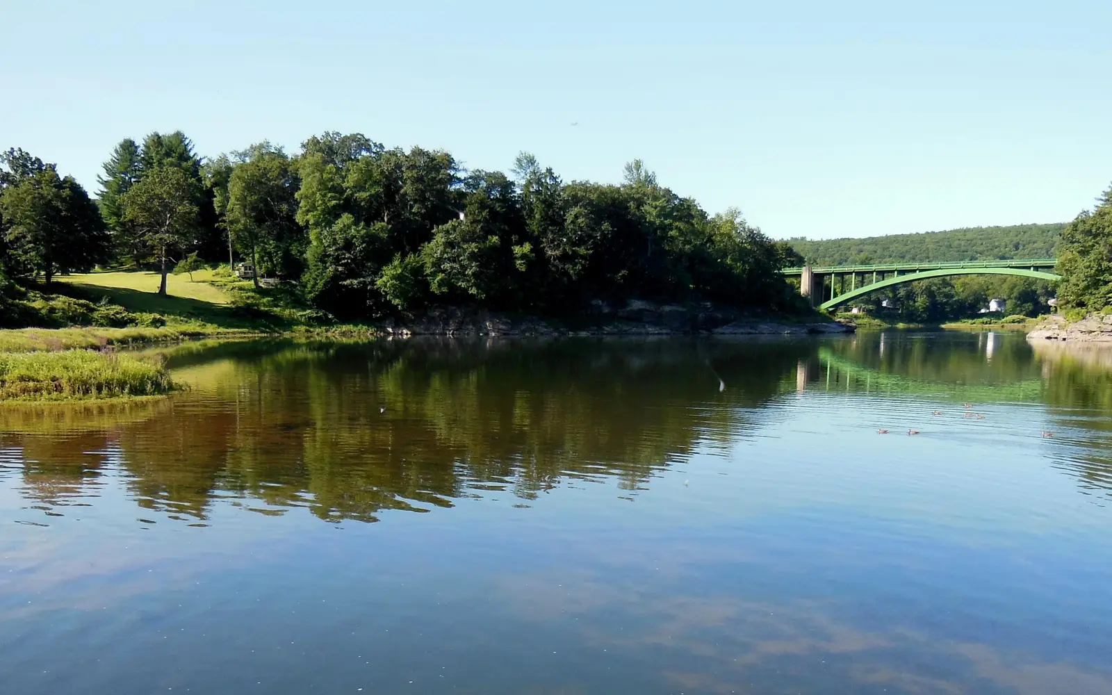a view of the Delaware River